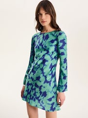 Omnes Green Roberta Mini Dress - Image 4 of 5