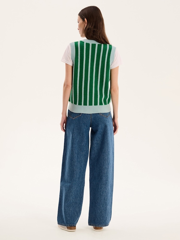 Omnes Green Matilda Button Through Vest - Image 2 of 5 Omnes Green Matilda Button Through Vest - Image 2 of 5