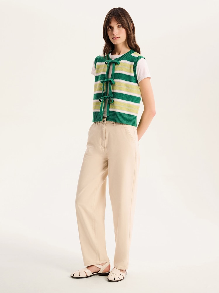 Omnes Green Jacob Stripe Sweater Vest - Image 2 of 5