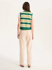 Omnes Green Jacob Stripe Sweater Vest - Image 3 of 5