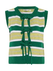 Omnes Green Jacob Stripe Sweater Vest - Image 5 of 5