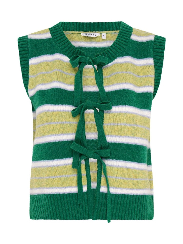 Omnes Green Jacob Stripe Sweater Vest - Image 5 of 5