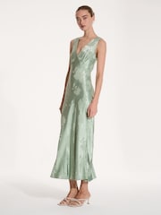 Omnes Green Iris Maxi Dress - Image 2 of 5