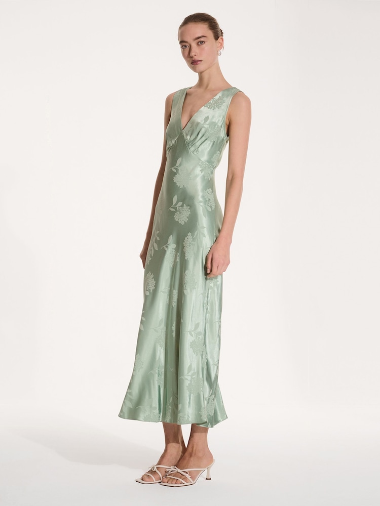 Omnes Green Iris Maxi Dress - Image 2 of 5