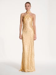 Omnes Yellow Arles Dress - Image 1 of 5