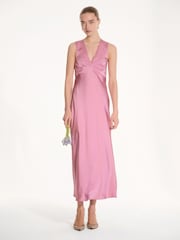 Omnes Pink Nova Maxi Tie Back Dress - Image 1 of 5