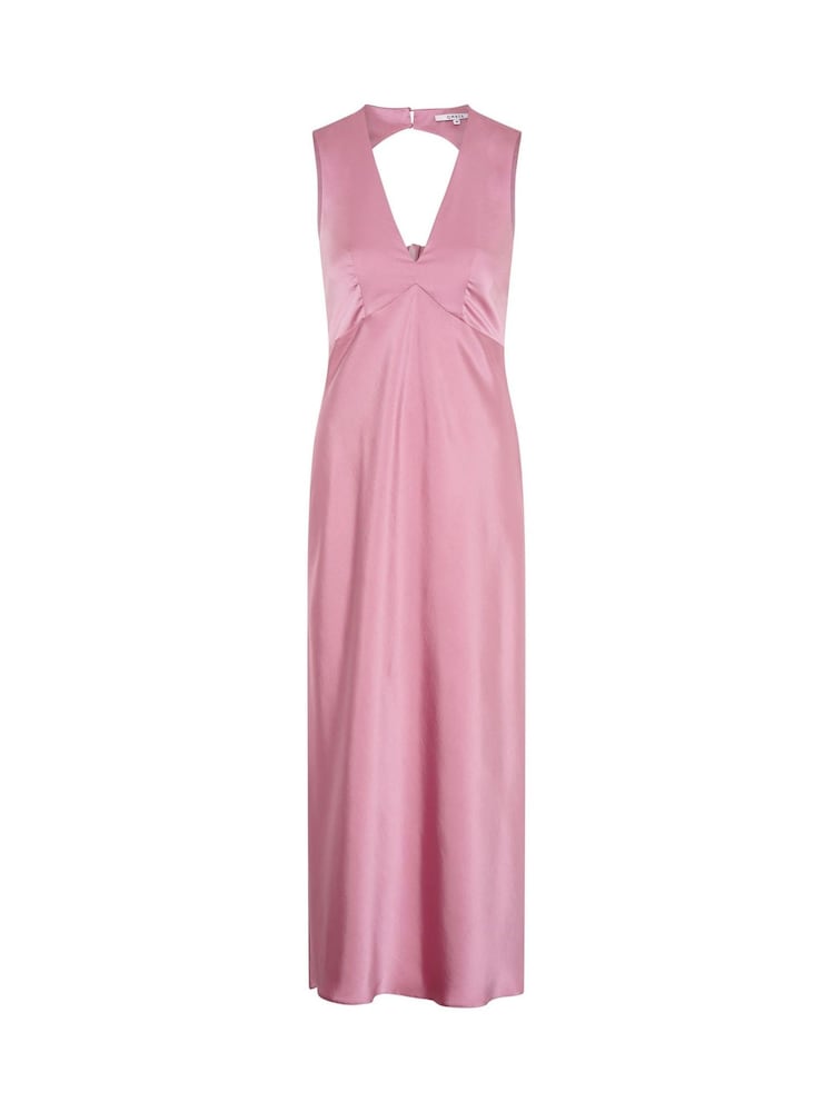 Omnes Pink Nova Maxi Tie Back Dress - Image 5 of 5