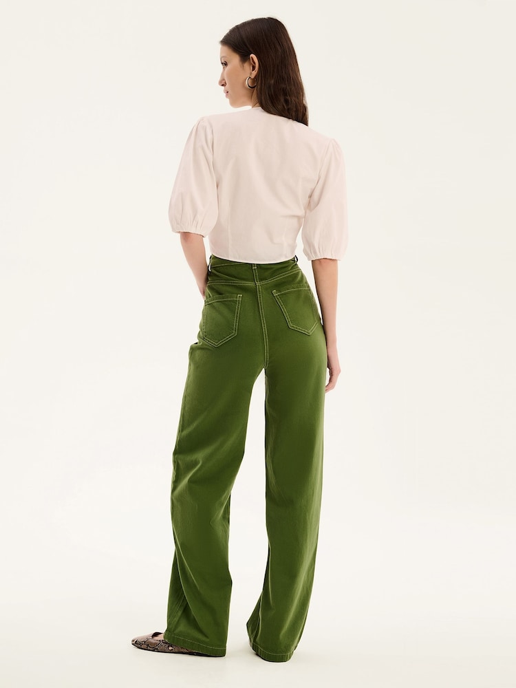 Omnes Green Orielle 100% Cotton Jeans - Image 2 of 4
