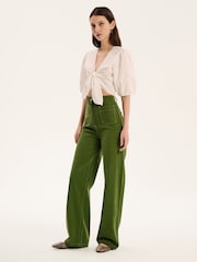 Omnes Green Orielle 100% Cotton Jeans - Image 3 of 4
