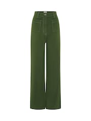 Omnes Green Orielle 100% Cotton Jeans - Image 4 of 4
