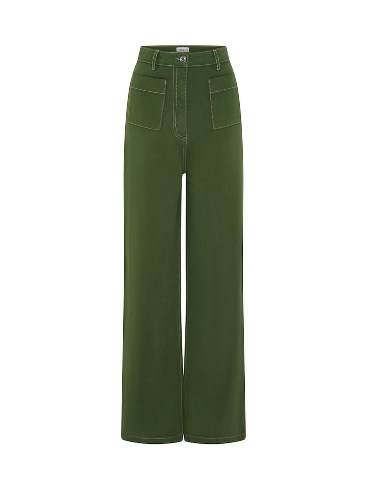 Omnes Green Orielle 100% Cotton Jeans - Image 4 of 4