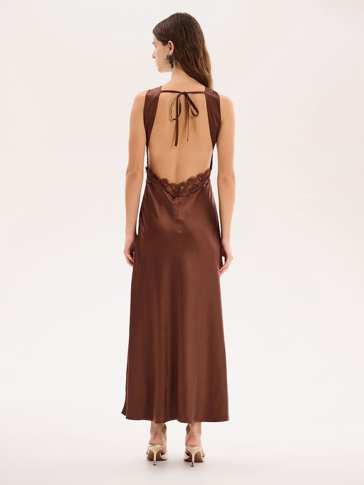 Omnes Brown Aurelia Lace Dress - Image 2 of 5