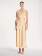 Omnes Yellow Nova Maxi Tie Back Dress - Image 1 of 5