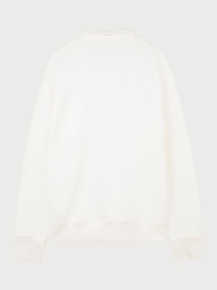 PS Paul Smith Regular-Fit 100% Cotton Quarter Zip White Sweatshirt - Image 2 of 4 PS Paul Smith Regular-Fit 100% Cotton Quarter Zip White Sweatshirt - Image 2 of 4