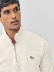 PS Paul Smith Regular Fit Cotton Quarter Zip Sweatshirt - Image 5 of 9