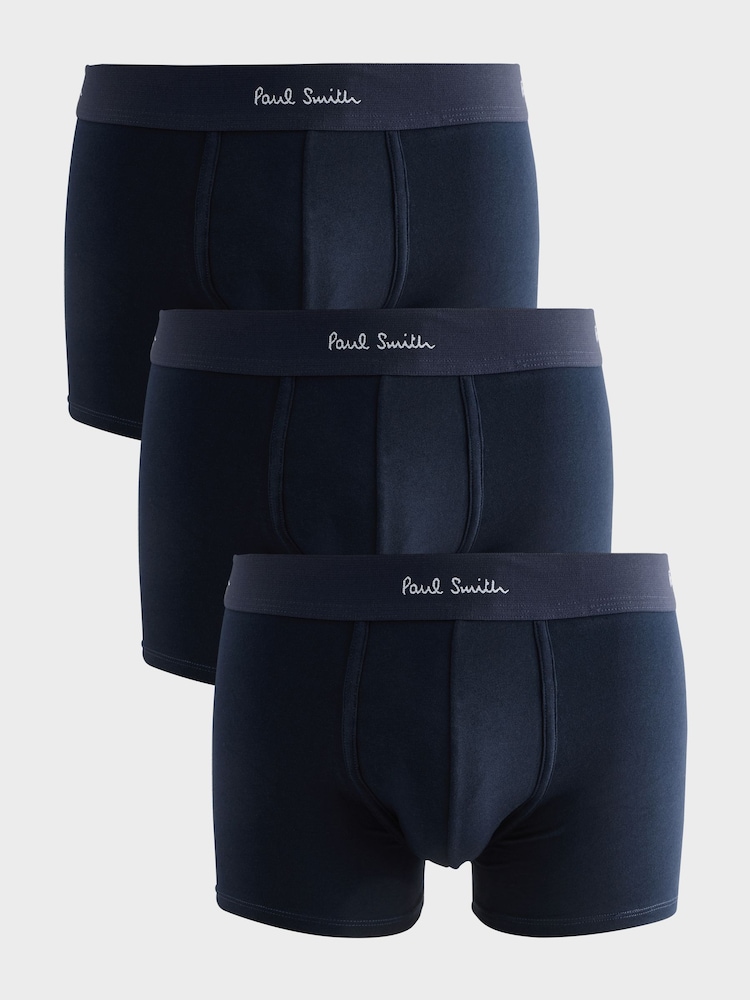 PS Paul Smith Blue Boxers 3 Pack - Image 1 of 4 PS Paul Smith Blue Boxers 3 Pack - Image 1 of 4