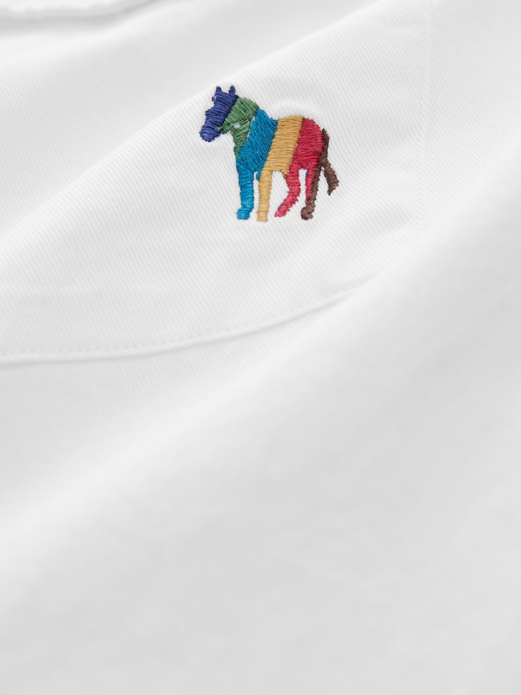 PS Paul Smith Casual Fit Long Sleeve White Shirt - Image 2 of 2