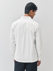 Camisa branca de manga comprida PS Paul Smith Casual Fit - Imagem 3 de 7