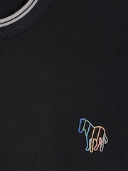 PS Paul Smith Regular-Fit 100% Organic Cotton Logo Black T-Shirt - Image 2 of 2