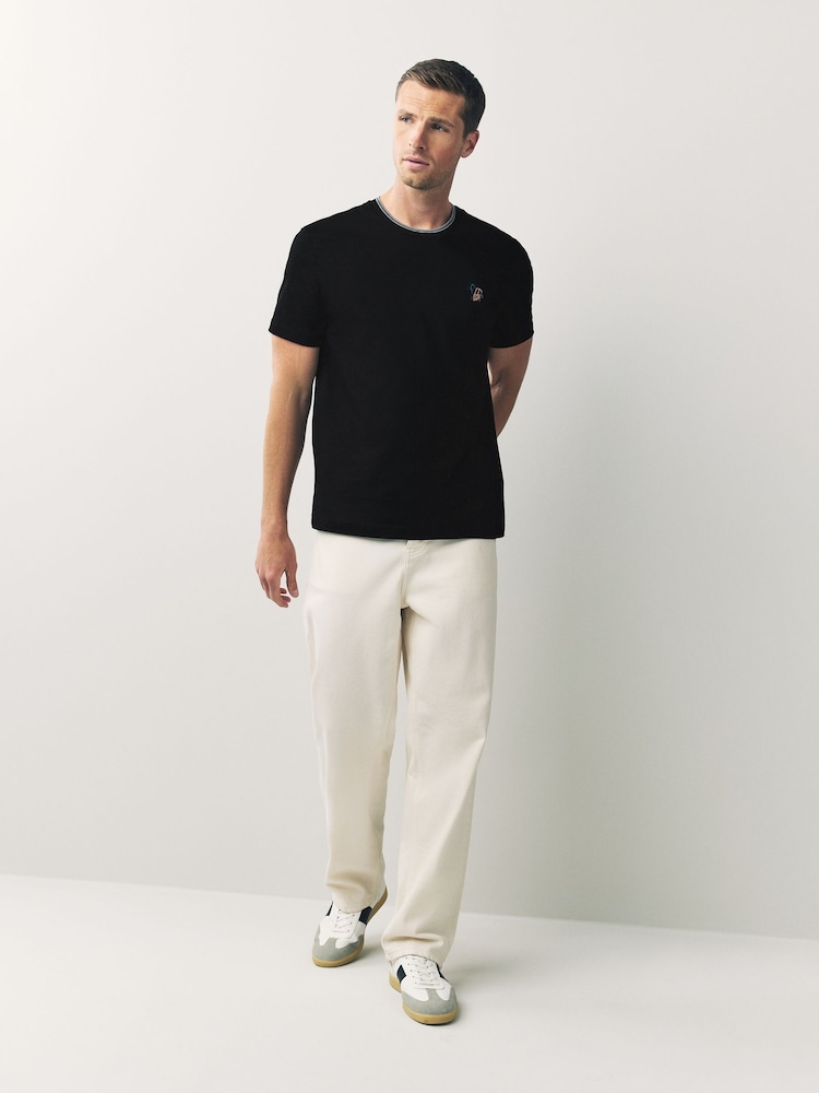 PS Paul Smith Regular-Fit Logo Black T-Shirt - Image 2 of 8 PS Paul Smith Regular-Fit Logo Black T-Shirt - Image 2 of 8