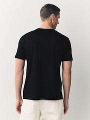 Camiseta preta com logo PS Paul Smith Regular fit - Imagem 3 de 8