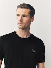 Camiseta preta com logo PS Paul Smith Regular fit - Imagem 4 de 8