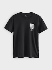 PS Paul Smith Regular-Fit Logo 100% Organic Cotton Black T-Shirt - Image 1 of 2