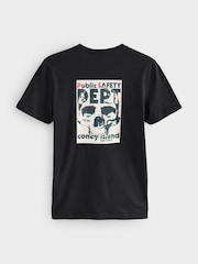 PS Paul Smith Regular-Fit Logo 100% Organic Cotton Black T-Shirt - Image 2 of 2
