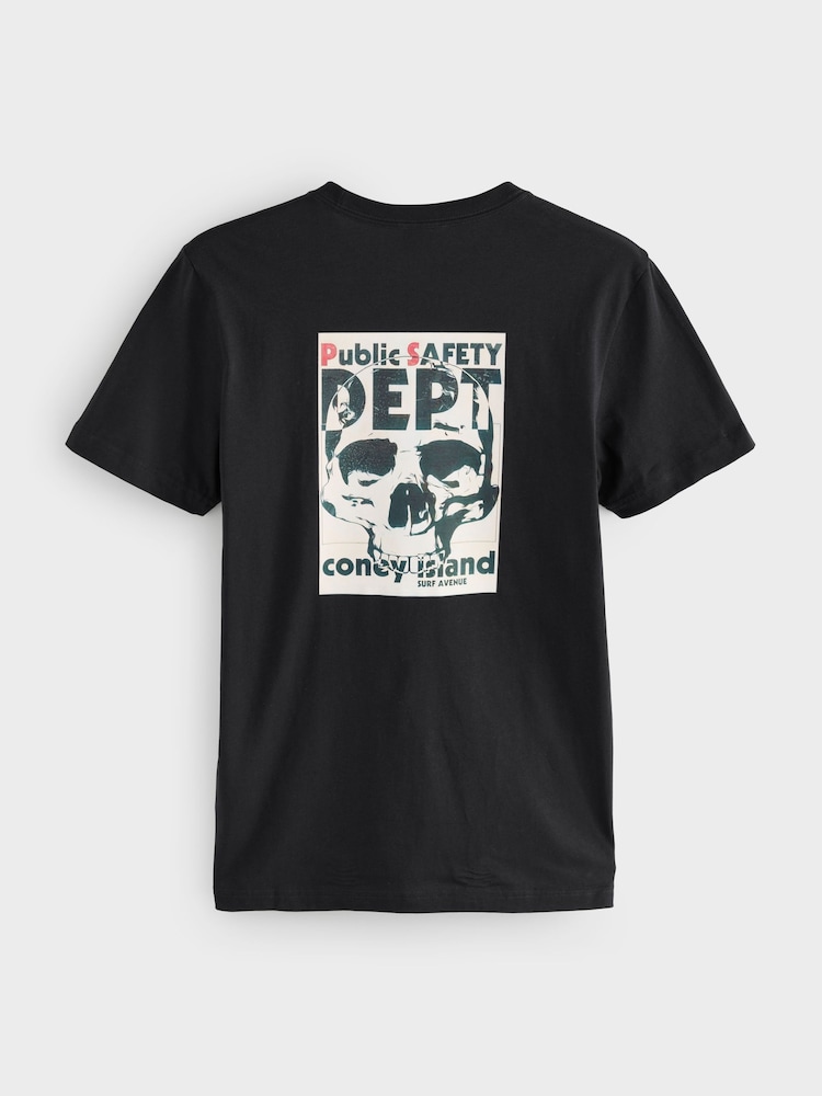 PS Paul Smith Regular-Fit Logo Cotton Black T-Shirt - Image 7 of 7