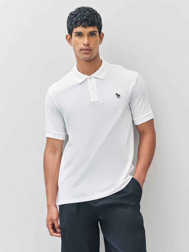 PS Paul Smith Regular-Fit 100% Cotton Polo Shirt - Image 1 of 7 PS Paul Smith Regular-Fit 100% Cotton Polo Shirt - Image 1 of 7