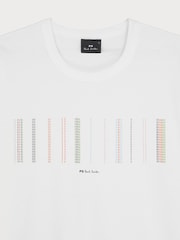 PS Paul Smith Casual-Fit 100% Organic Cotton Graphic White T-Shirt - Imagen 2 de 2