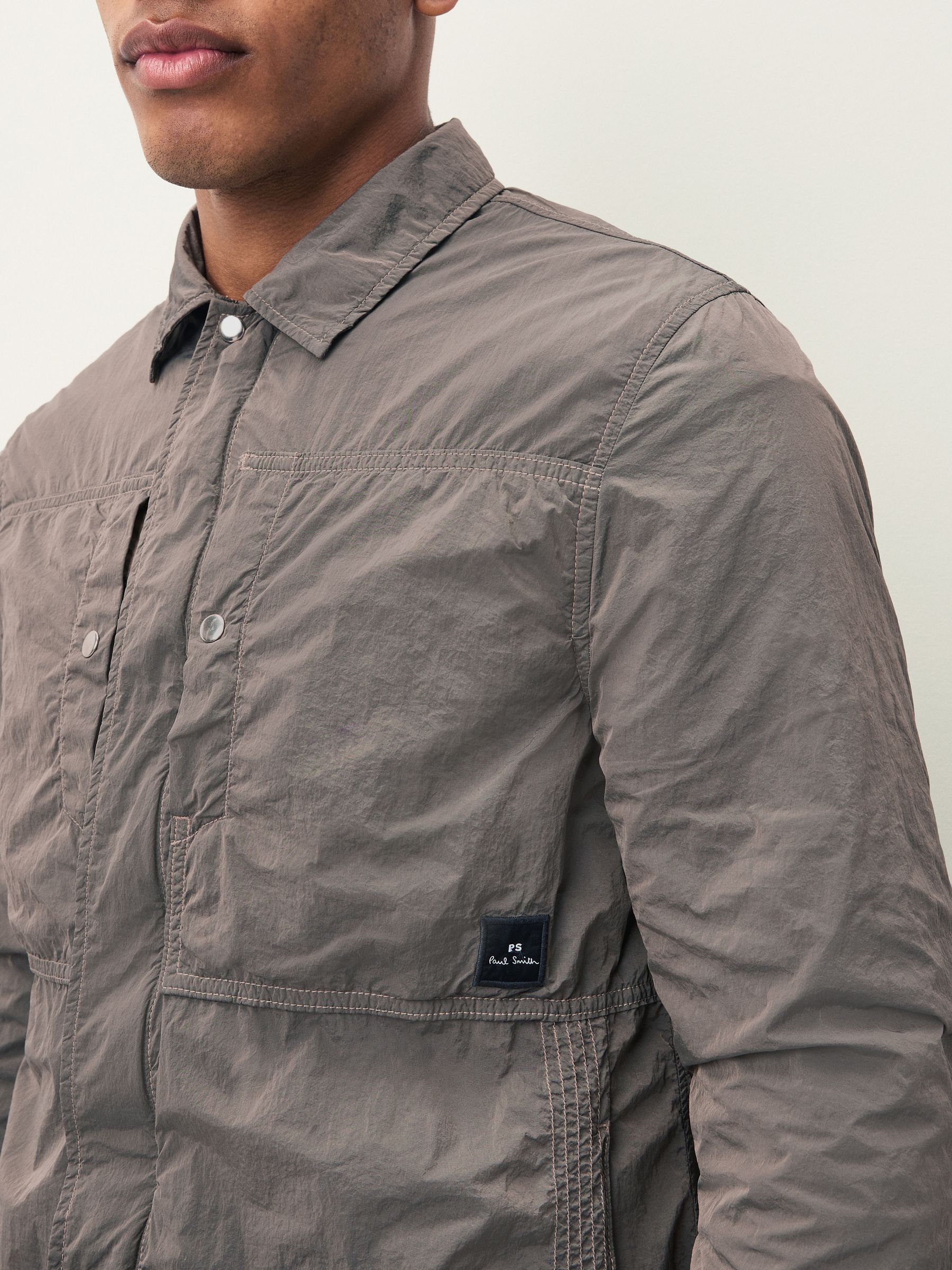Buy PS Paul Smith Natural Nylon Utility Overshirt from Next Luxembourg