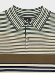 PS Paul Smith Green Long Sleeve Stripe Polo Shirt - Image 3 of 4