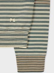PS Paul Smith Green Long Sleeve Stripe Polo Shirt - Image 4 of 4
