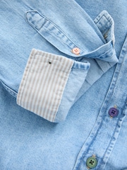 Camisa branca com logo PS Paul Smith Tailored Fit e manga comprida - Imagem 10 de 10