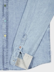 PS Paul Smith Tailored Fit Long Sleeve Logo White Shirt - Image 2 of 2
