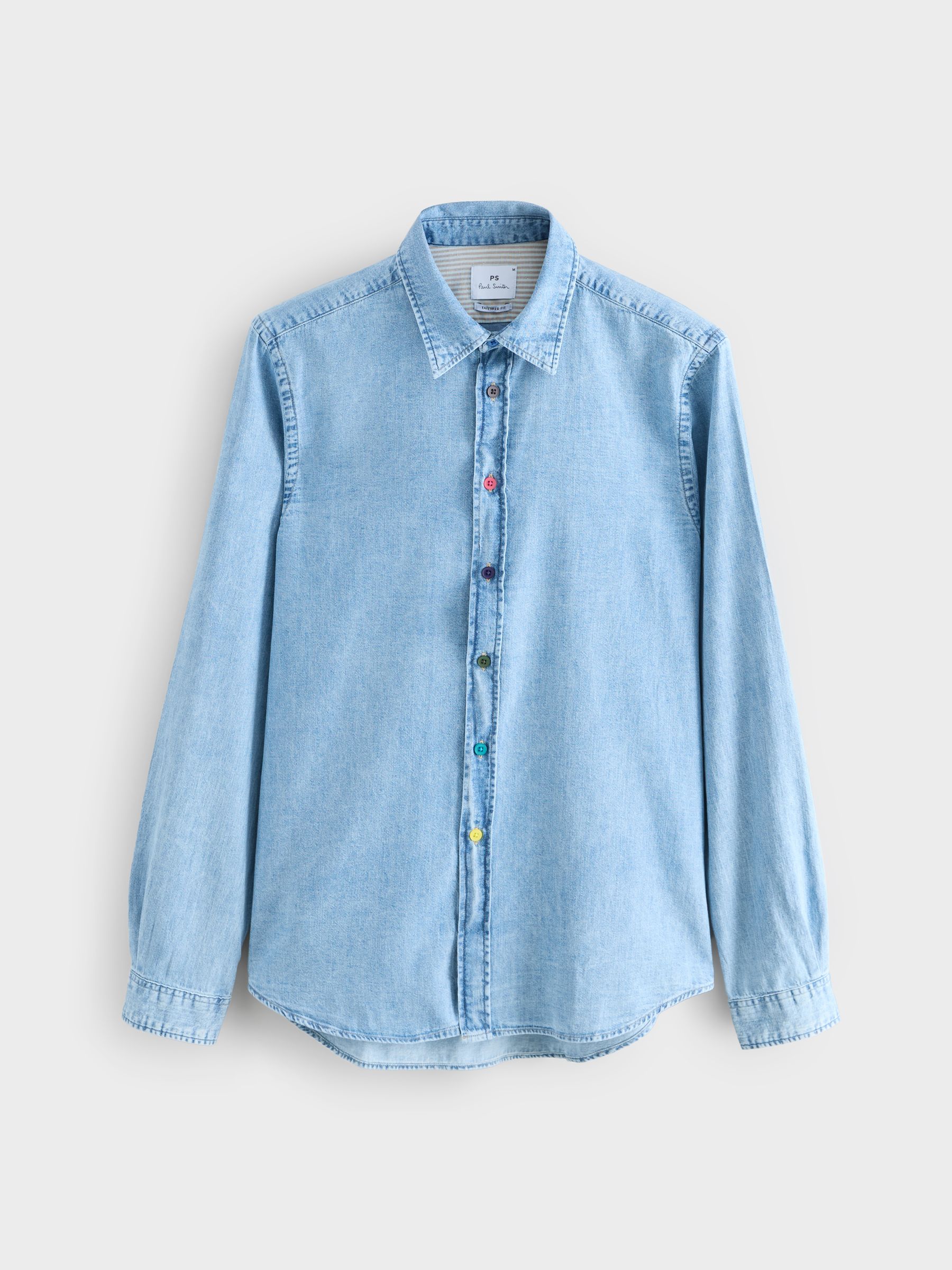 Buy PS Paul Smith Blue Light Wash Denim Shirt from Next USA