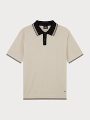 PS Paul Smith Knitted White Polo Shirt - Image 1 of 5