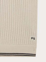 PS Paul Smith Knitted White Polo Shirt - Image 2 of 5