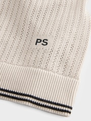 PS Paul Smith Knitted White Polo Shirt - Image 4 of 5