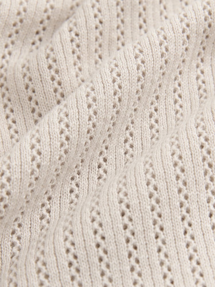 PS Paul Smith Knitted White Polo Shirt - Image 9 of 9