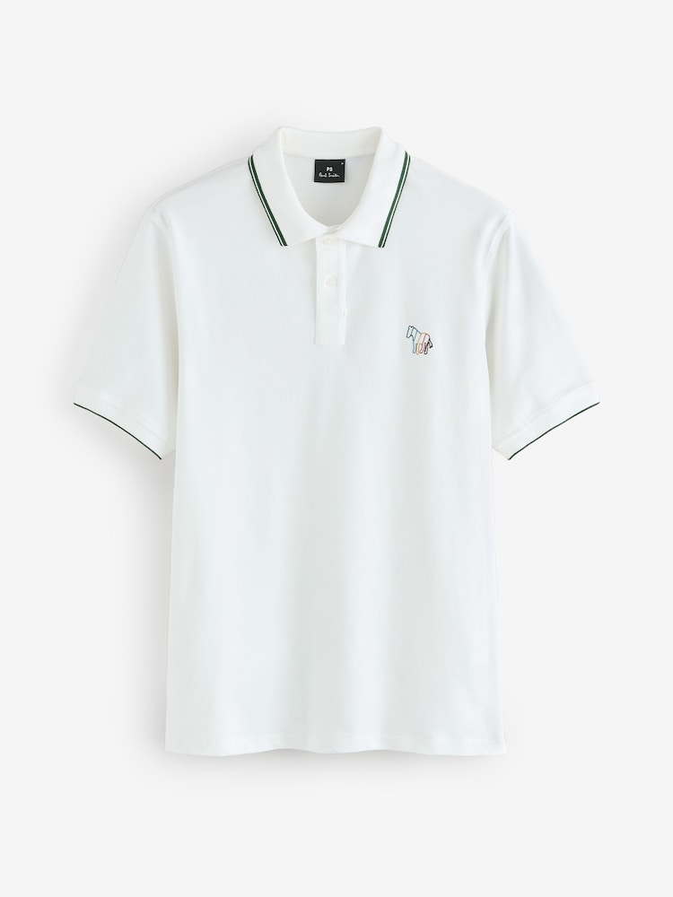 PS Paul Smith Regular-Fit White Polo Shirt - Image 1 of 1
