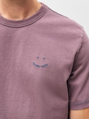 PS Paul Smith Relaxed-Fit Purple T-Shirt - Image 5 of 6