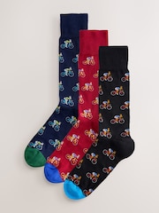 PS Paul Smith Logo Black Socks 3 Pack - Image 2 of 9