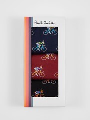 PS Paul Smith Logo Black Socks 3 Pack - Image 6 of 9
