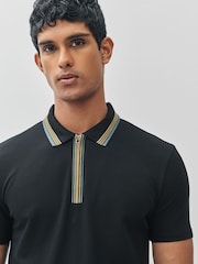 PS Paul Smith Regular Fit Quarter Zip  Polo Shirt - Image 4 of 8
