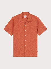 PS Paul Smith Casual Fit Short Sleeve Brown Shirt - Image 1 of 3