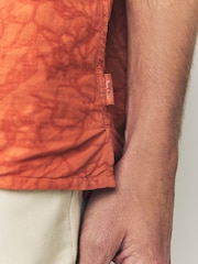 Camisa PS Paul Smith Casual Fit Manga Curta Marrom - Imagem 5 de 8