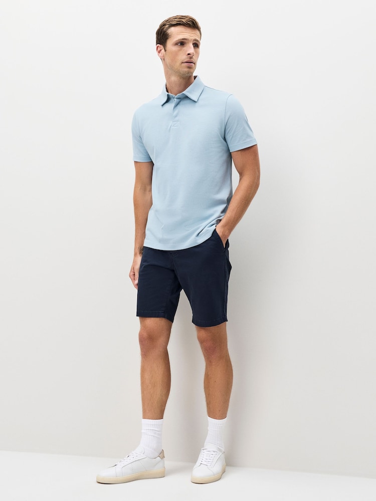 PS Paul Smith Regular-Fit Blue Polo Shirt - Image 2 of 6 PS Paul Smith Regular-Fit Blue Polo Shirt - Image 2 of 6