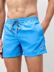 PS Paul Smith Regular-Fit Blue Logo Shorts - Image 5 of 7